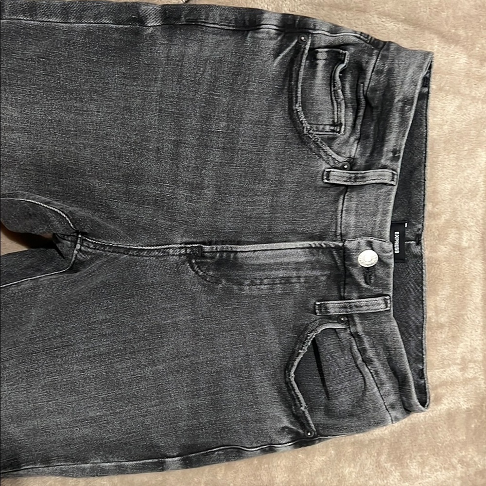 Trendy Black Denim Jeans